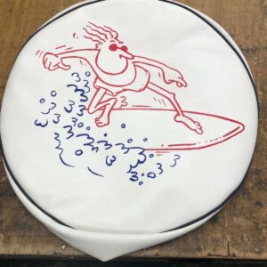 Surf Dude Wheel Cover Red/Blue & White