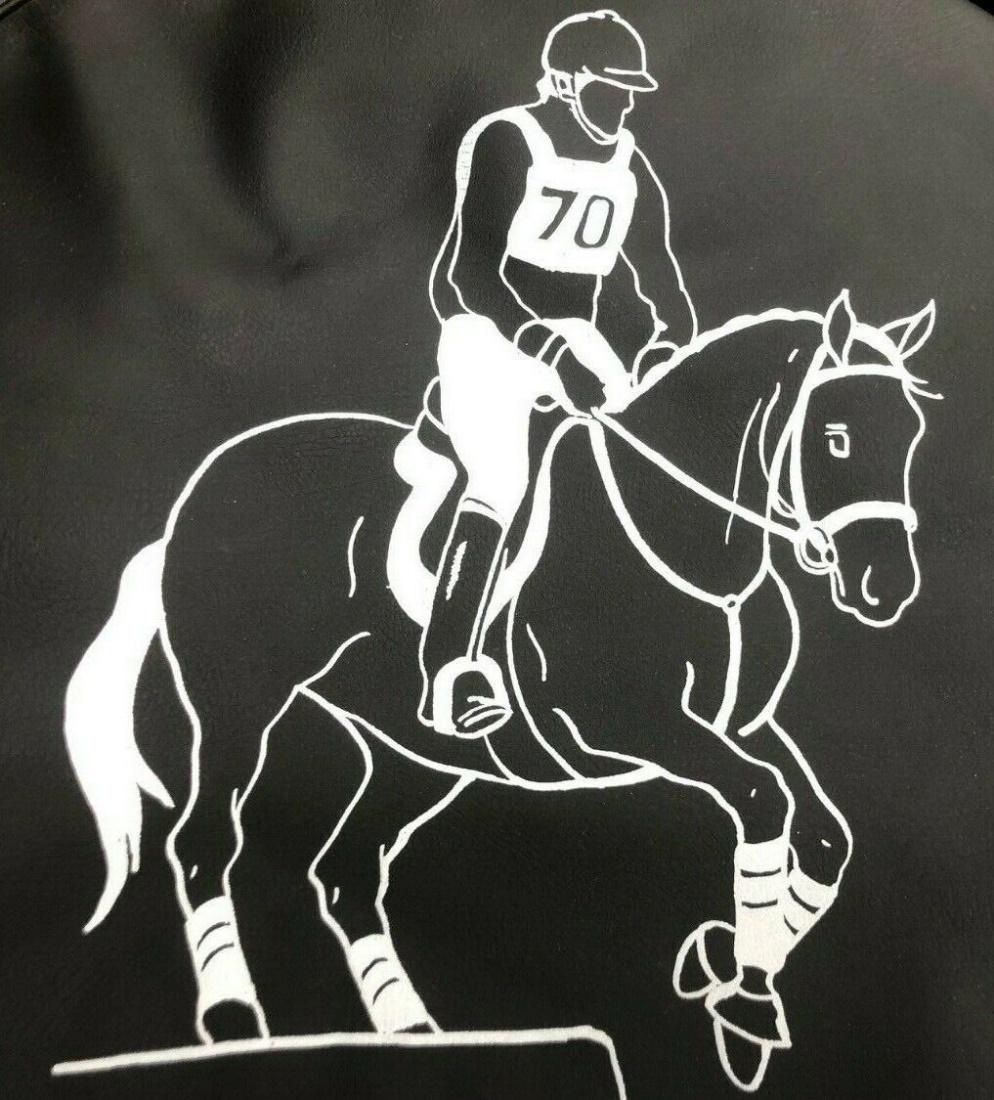 Cross-country horse-riding Wheel Cover Black & White