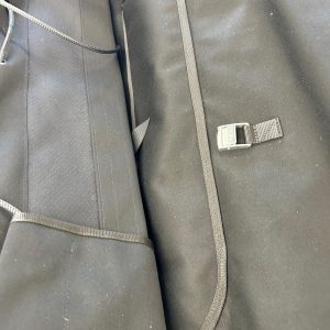 110 HCPU BLACK MOHAIR PLAIN CLEAR ROPE ON WITH BLIND